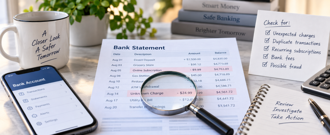 How to Review Your Bank Statement and Catch Unexpected Charges